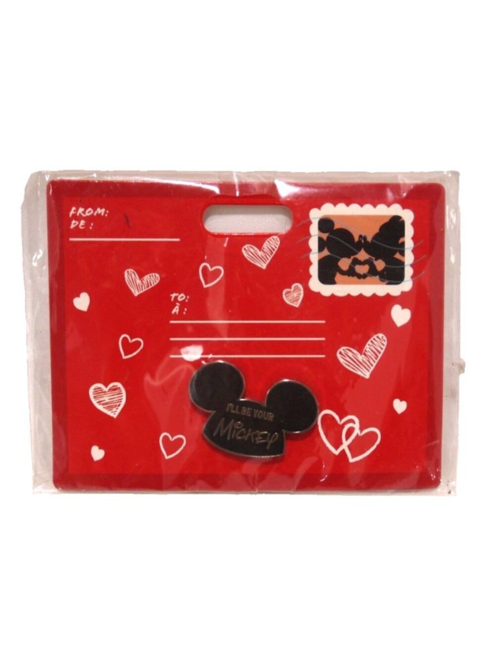 Disney Valentine's lapel pin I'll Be Your Mickey 1.5" wide 2019 New